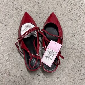 Wild Fable Glossy Red Strappy Heels